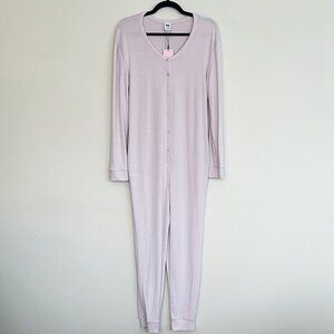 Smash + Tess Poppy Lounge Romper | M/L Soft Pink Henley | NWT